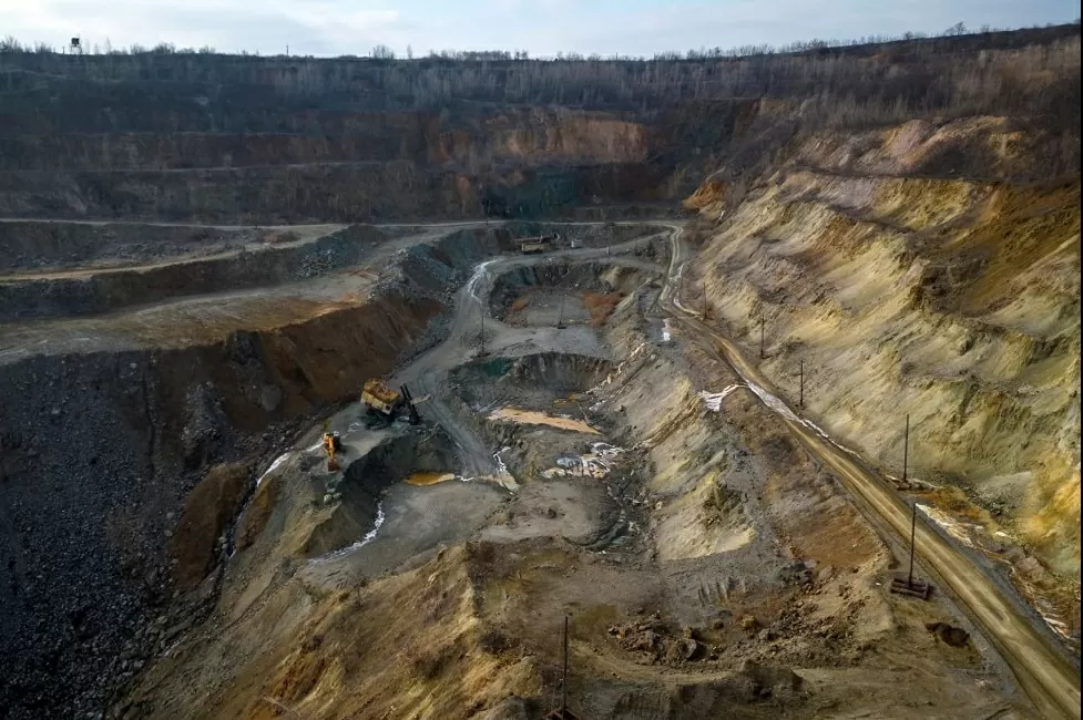mỏ lộ thiên Zavallievsky Graphite tại Zavallia (Ukraine) ngày 10/2/2025 (Nguồn: CNN)
