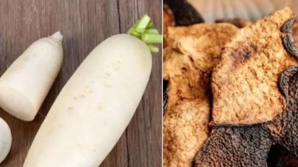 Hướng dẫn cách pha trà củ cải trắng và vỏ quýt khô giúp giảm ho, hỗ trợ tiêu hóa