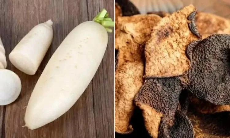 trà củ cải trắng và vỏ quýt trà củ cải trắng và vỏ quýt
