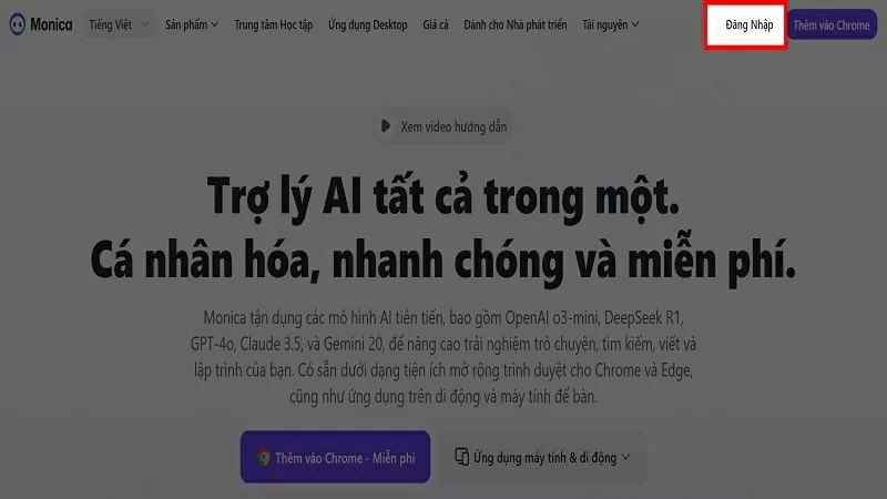 Truy cập vào Monica Truy cập vào Monica