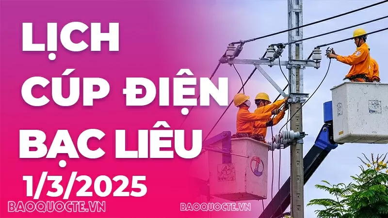 cúp điện ngày 1/3
