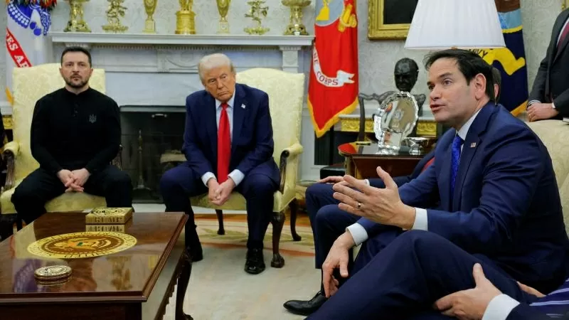 Ngoại trưởng Rubio đánh giá cuộc gặp giữa Tổng thống Ukraine Volodymyr Zelensky với người đồng cấp Mỹ Donald Trump tại Nhà Trắng là “thất bại”. (Nguồn: CNN) Ngoại trưởng Rubio đánh giá cuộc gặp giữa Tổng thống Ukraine Volodymyr Zelensky với người đồng cấp Mỹ Donald Trump tại Nhà Trắng là “thất bại”. (Nguồn: CNN)