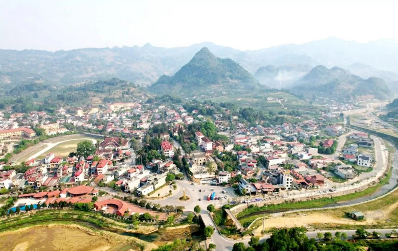 Toàn cảnh huyện Bắc Hà. (Nguồn: Báo Lào Cai)
