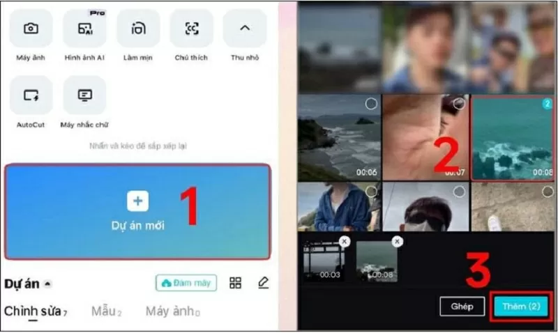 Chọn New Project để tạo dự án mớ Chọn New Project để tạo dự án mớ