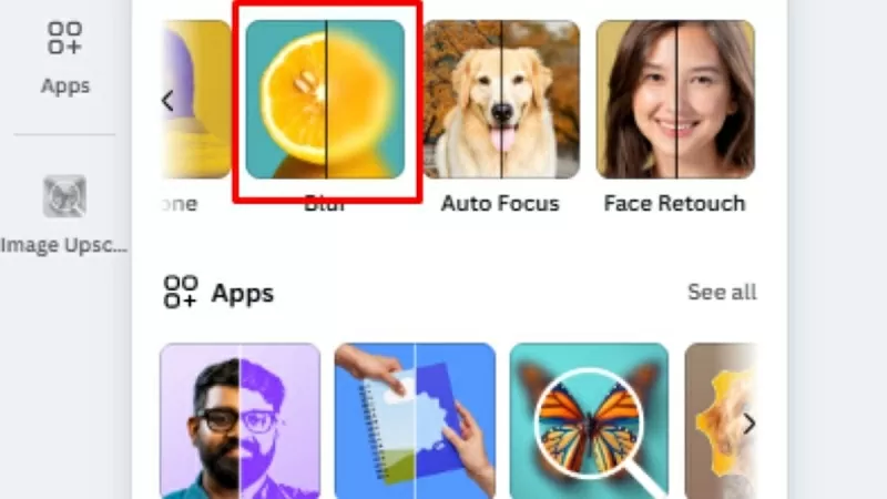 Chọn hiệu ứng làm mờ Blur Chọn hiệu ứng làm mờ Blur