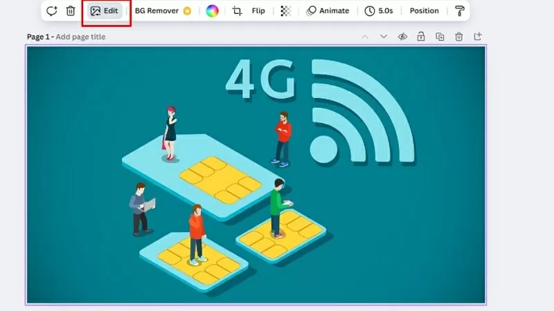 Nhấn vào ảnh và chọn Edit Nhấn vào ảnh và chọn Edit