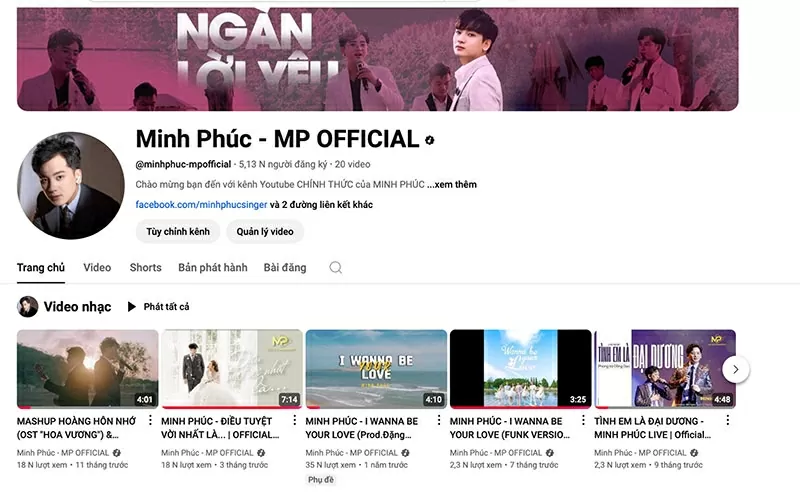 Những sản phẩm âm nhạc của Minh Phúc - MP được đông đảo công chúng đón nhận.