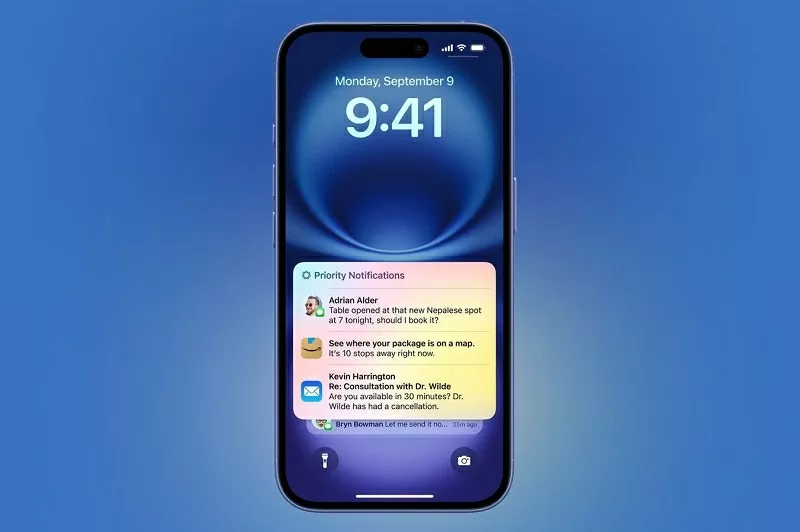 Priority Notifications trên  beta iOS 18.4