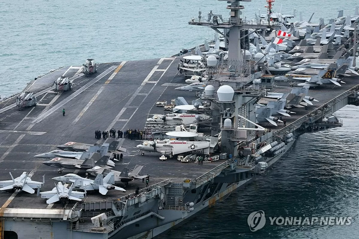Tàu sân bay Mỹ thăm Hàn Quốc khiến Triều Tiên nổi giận, tuyên bố Washington đang 'tạo lý do' để Bình Nhưỡng hành động Tàu sân bay Mỹ thăm Hàn Quốc khiến Triều Tiên nổi giận, tuyên bố Washington đang 'tạo lý do' để Bình Nhưỡng hành động