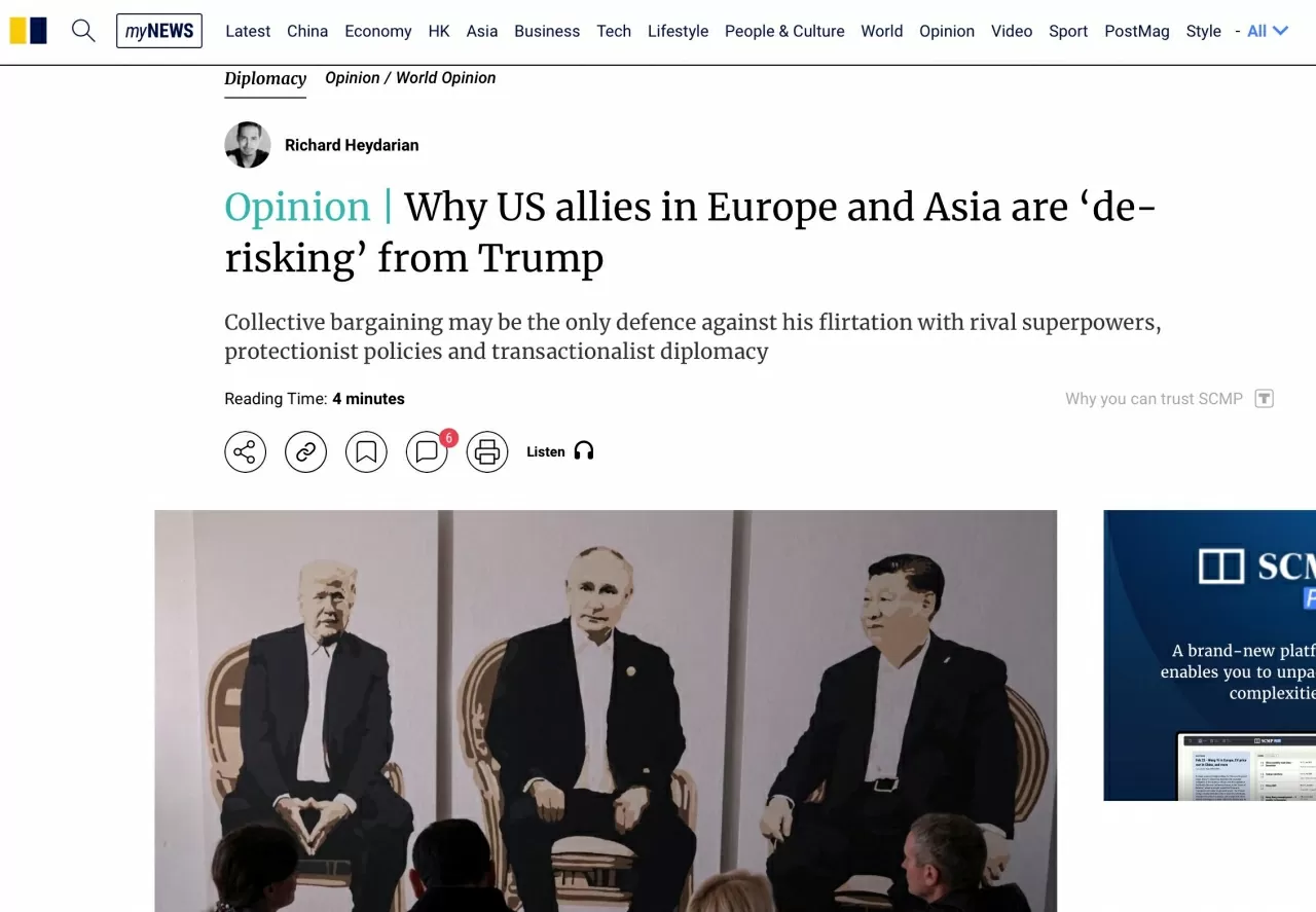 Khi các đồng minh tái định vị chiến lược trước một nước Mỹ khó lường