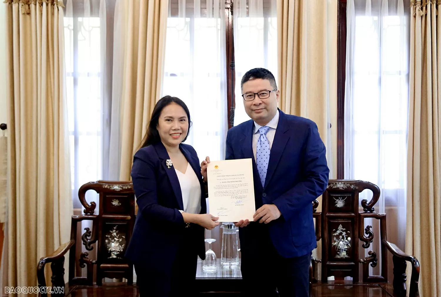 Bộ Ngoại giao trao Giấy chấp nhận Lãnh sự danh dự Cộng hòa Costa Rica tại Thành phố Hồ Chí Minh