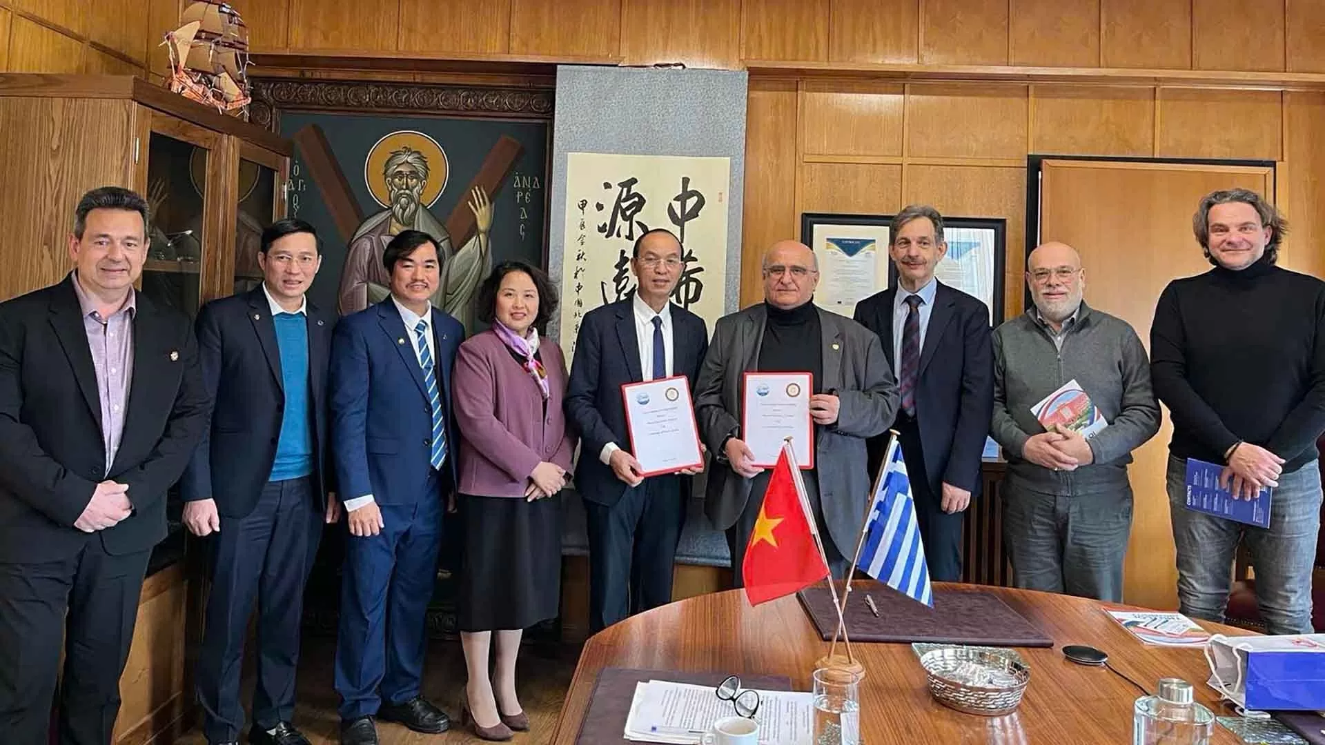 Thúc đẩy hợp tác giữa Đại học Thủy lợi với các trường đại học của Hy Lạp