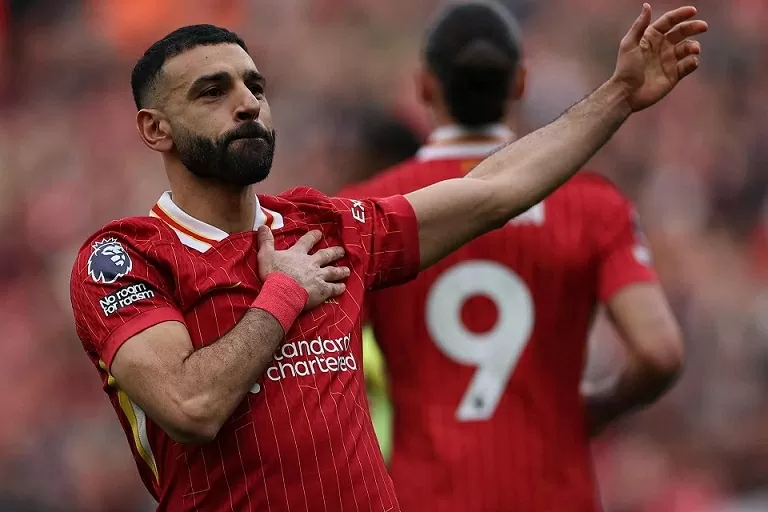 Mohamed Salah tiến thêm một bước dài trong cuộc đua Chiếc giày vàng châu Âu Mohamed Salah tiến thêm một bước dài trong cuộc đua Chiếc giày vàng châu Âu