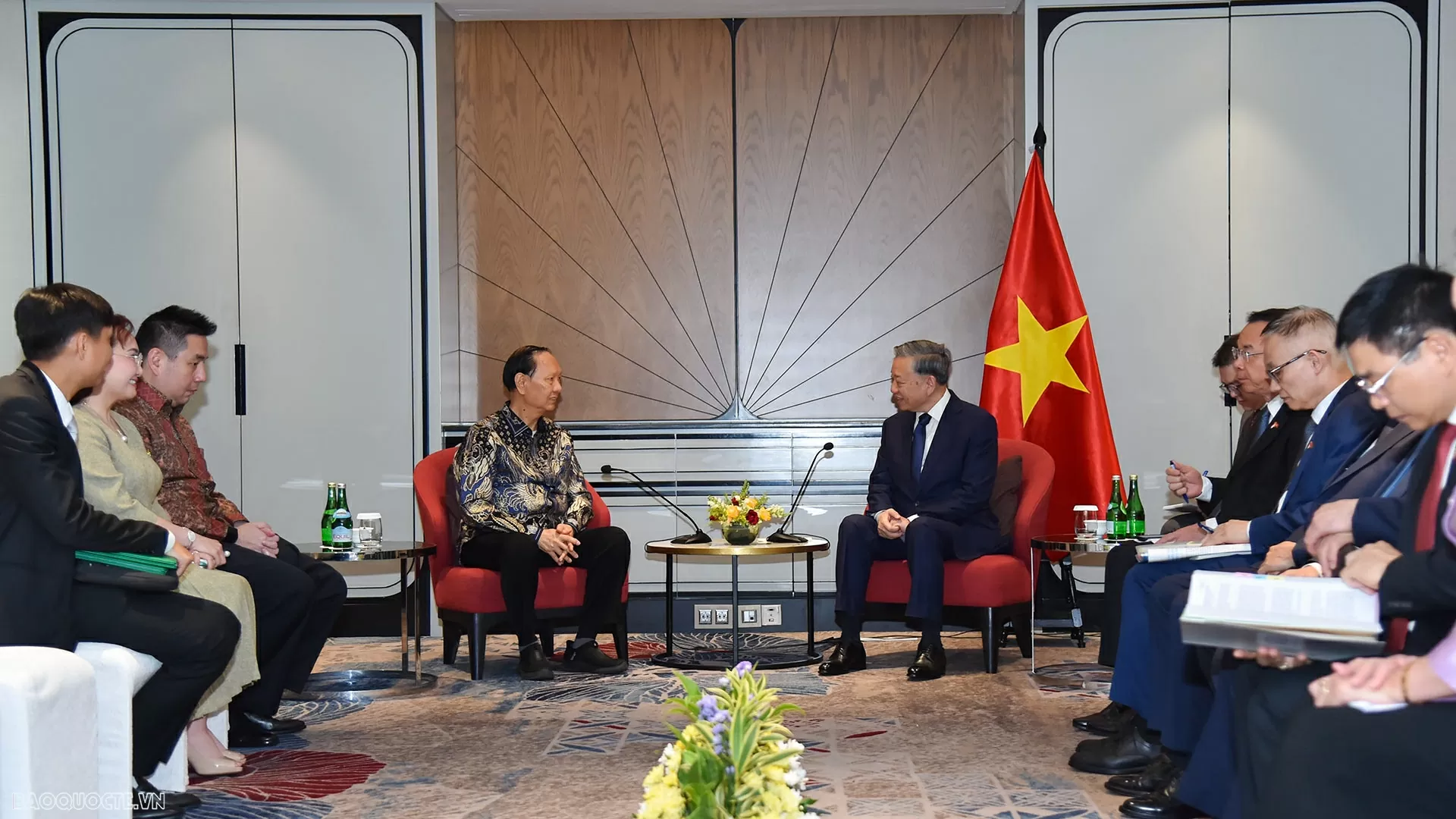Tổng Bí thư Tô Lâm tiếp lãnh đạo các tập đoàn, doanh nghiệp lớn của Indonesia Tổng Bí thư Tô Lâm tiếp lãnh đạo các tập đoàn, doanh nghiệp lớn của Indonesia