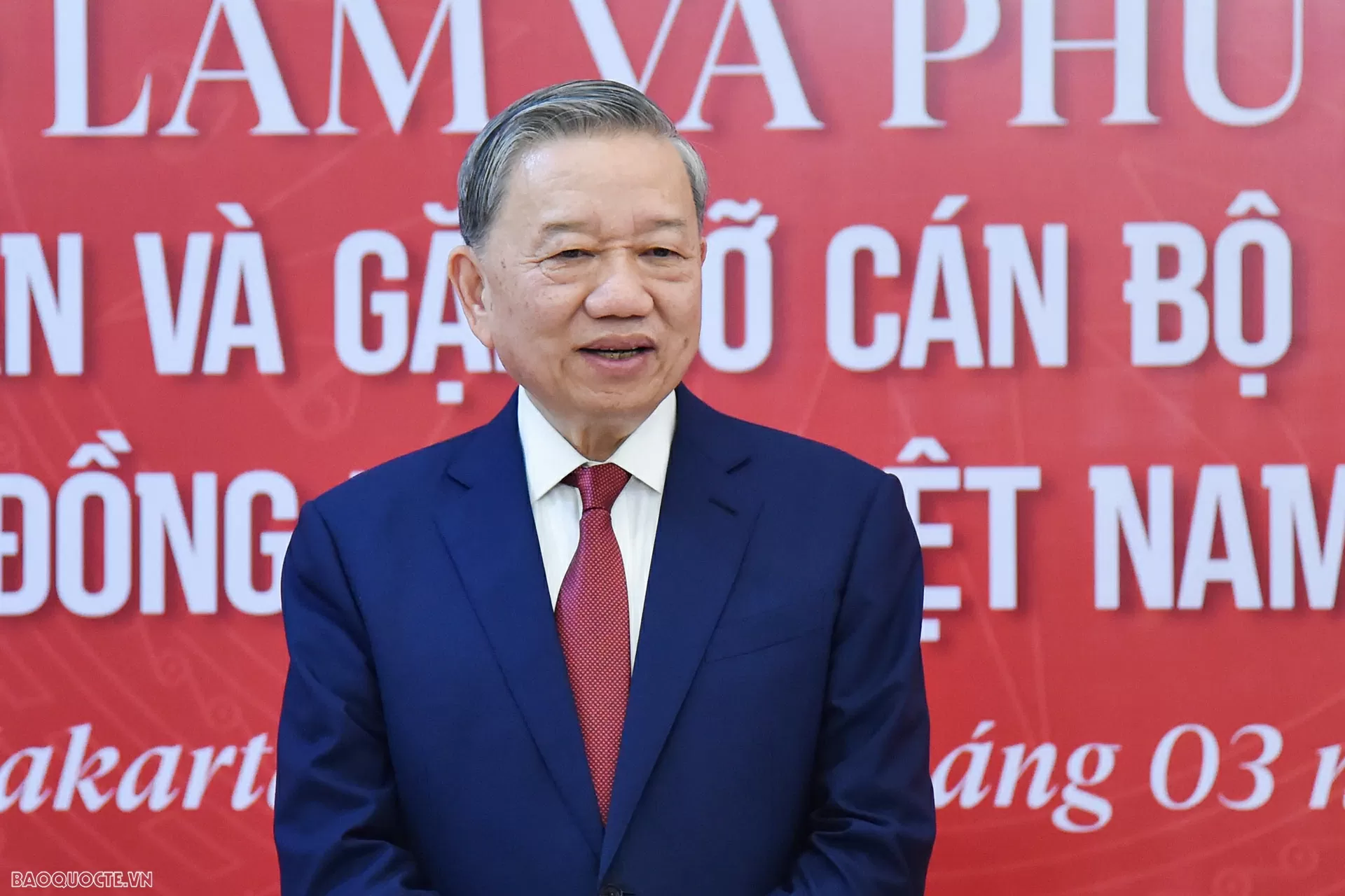 Tổng Bí thư Tô Lâm và Phu nhân thăm Đại sứ quán, gặp gỡ cộng đồng người Việt Nam tại Indonesia