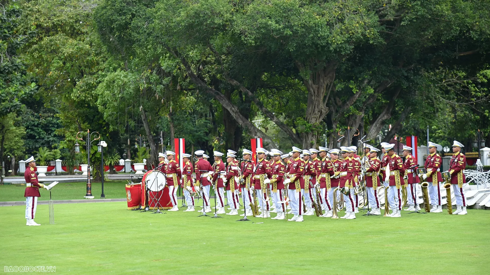 Toàn cảnh lễ đón chính thức Tổng Bí thư Tô Lâm và Phu nhân thăm cấp Nhà nước Indonesia