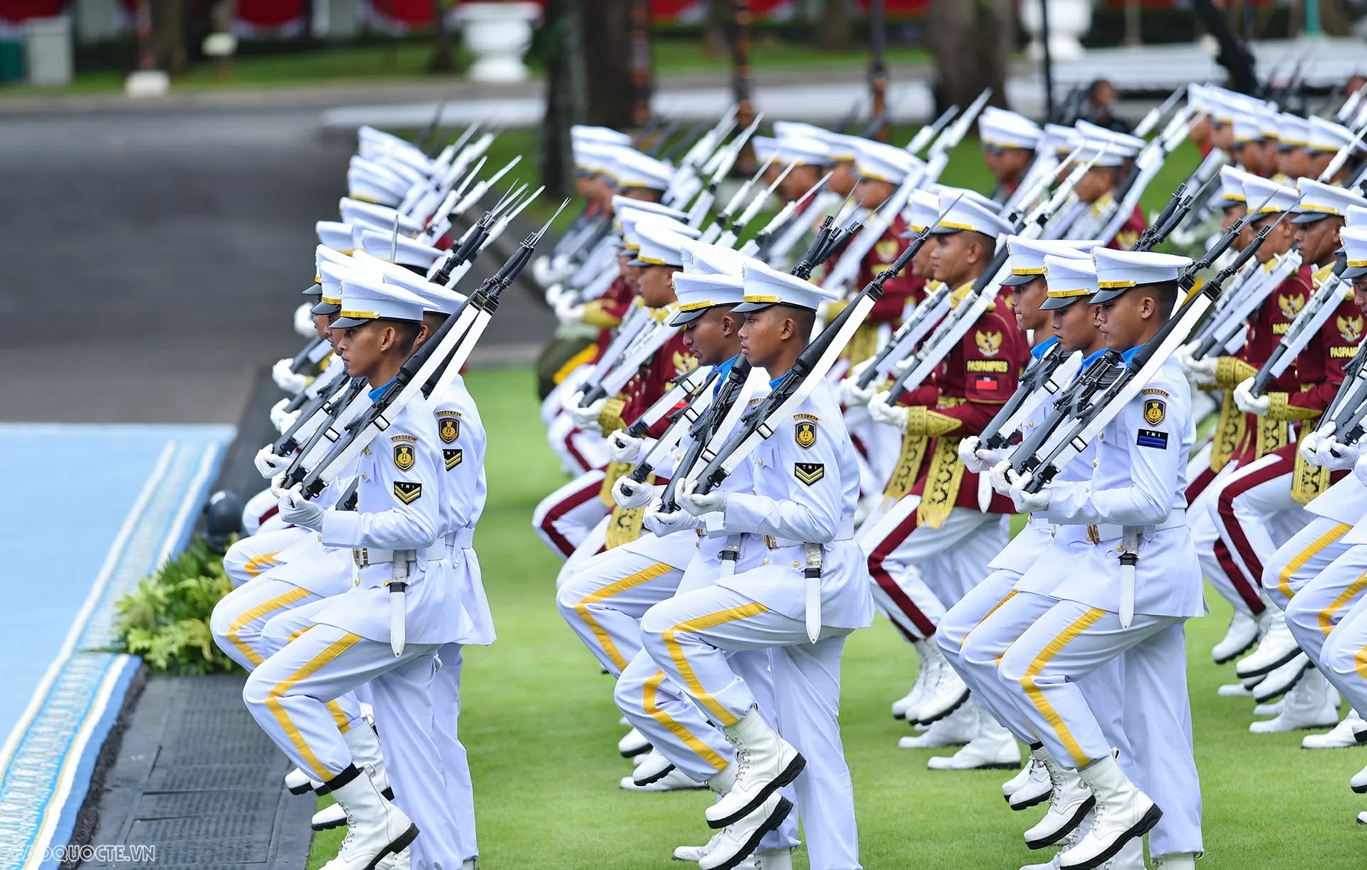 Toàn cảnh lễ đón chính thức Tổng Bí thư Tô Lâm và Phu nhân thăm cấp Nhà nước Indonesia Toàn cảnh lễ đón chính thức Tổng Bí thư Tô Lâm và Phu nhân thăm cấp Nhà nước Indonesia