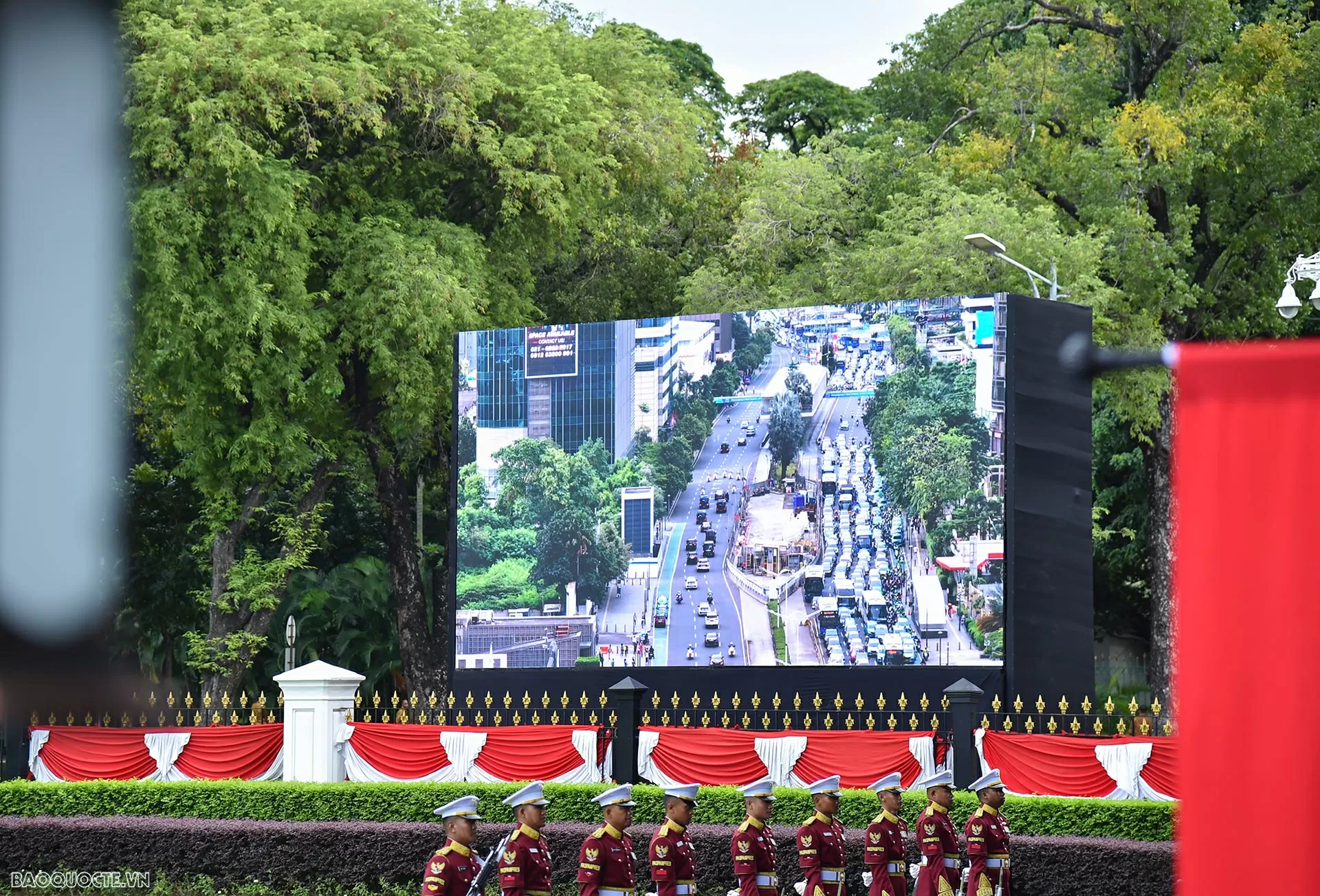 Toàn cảnh lễ đón chính thức Tổng Bí thư Tô Lâm và Phu nhân thăm cấp Nhà nước Indonesia