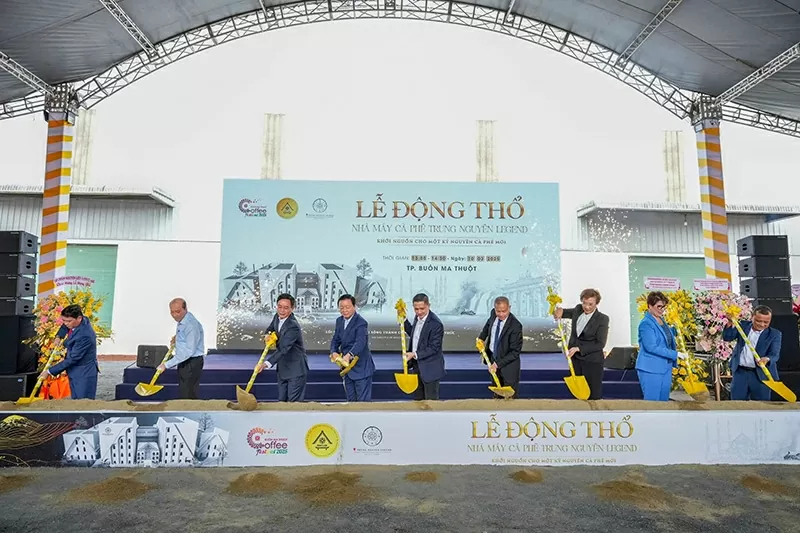 Trung Nguyên Legend động thổ xây dựng nhà máy cà phê lớn nhất Đông Nam Á tại Buôn Ma Thuột Trung Nguyên Legend động thổ xây dựng nhà máy cà phê lớn nhất Đông Nam Á tại Buôn Ma Thuột
