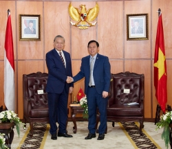 Tổng Bí thư Tô Lâm hội kiến Chủ tịch Hội đồng Đại biểu địa phương Indonesia