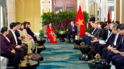 Tổng Bí thư Tô Lâm tiếp đại diện các doanh nghiệp tiêu biểu tại Singapore