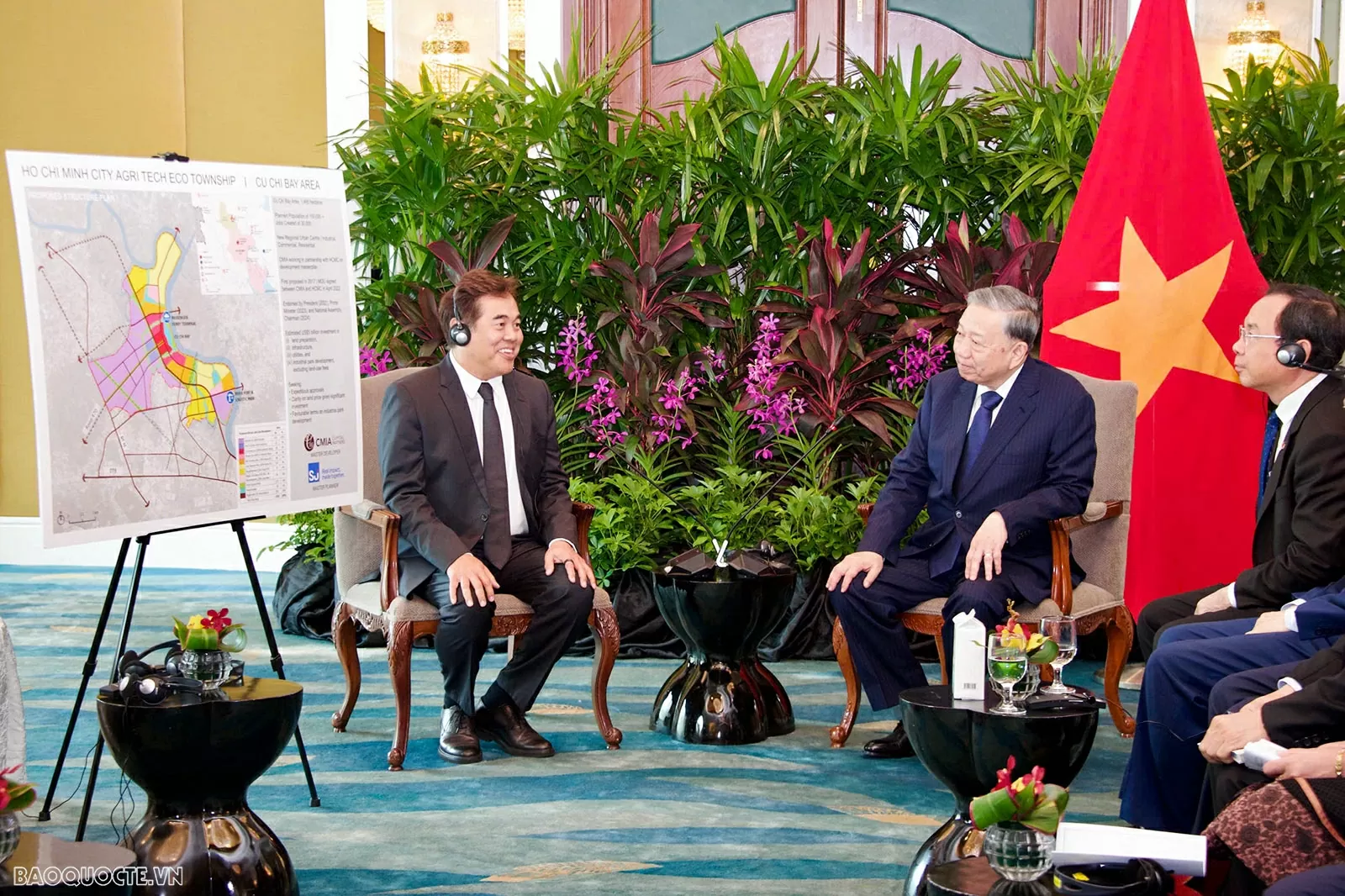 Tổng Bí thư Tô Lâm tiếp ông Lee Chong Min, Chủ tịch CMIA Capital Partners. (Ảnh: Văn Hiếu)