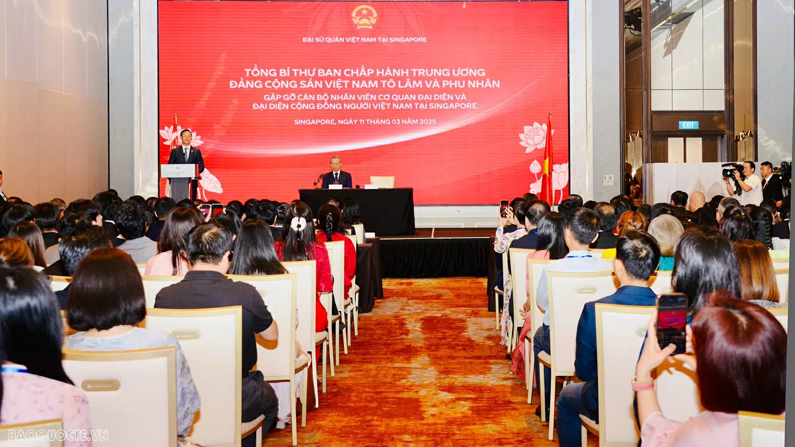 Tổng Bí thư Tô Lâm mong muốn cộng đồng làm cầu nối vững chắc trong quan hệ Việt Nam-Singapore