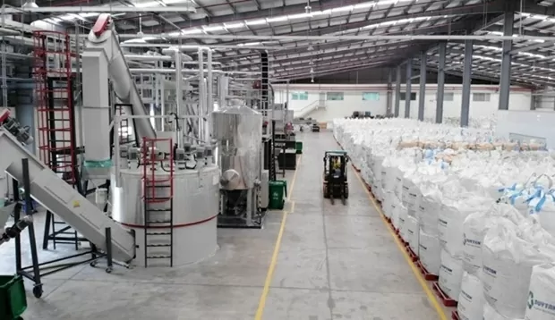 Rác thải nhựa được tái chế tại nhà máy của Công ty Nhựa Tái chế Duy Tân. (Nguồn: Duy Tan Recycle) Rác thải nhựa được tái chế tại nhà máy của Công ty Nhựa Tái chế Duy Tân. (Nguồn: Duy Tan Recycle)