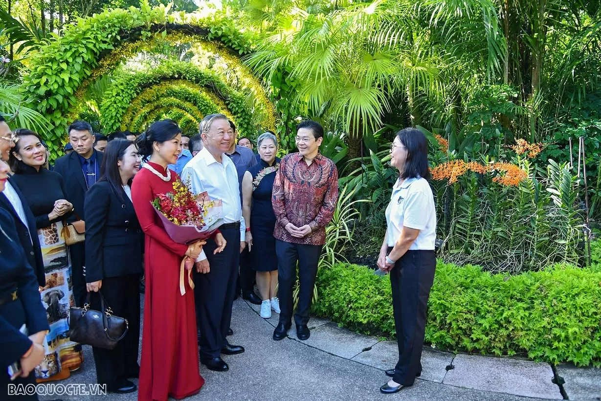 Lễ đặt tên cho hoa phong lan - nghi lễ ngoại giao đặc biệt Singapore dành cho Tổng Bí thư Tô Lâm và Phu nhân Lễ đặt tên cho hoa phong lan nghi lễ ngoại giao đặc biệt Singapore dành cho Tổng Bí thư Tô Lâm và Phu nhân