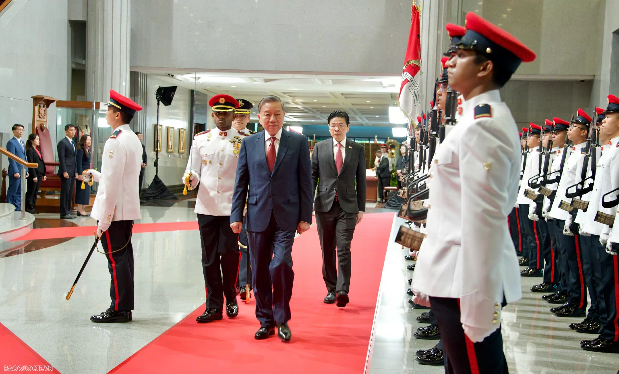 Lễ đón Tổng Bí thư Tô Lâm thăm chính thức Cộng hòa Singapore Lễ đón Tổng Bí thư Tô Lâm thăm chính thức Cộng hòa Singapore