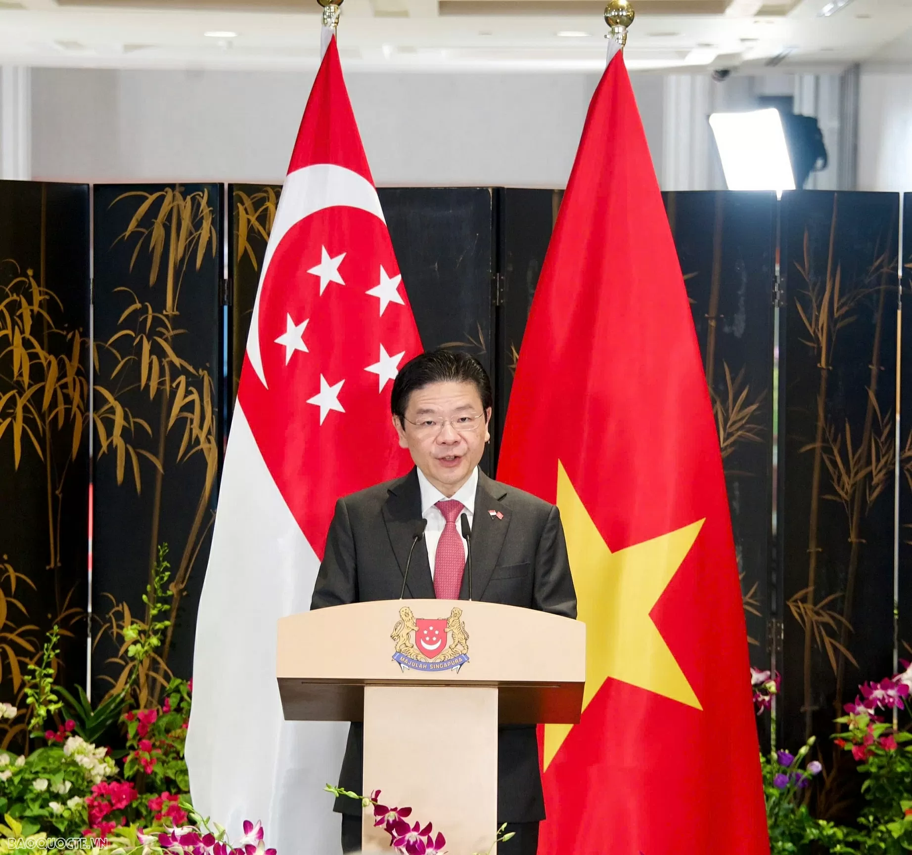 Toàn văn Tuyên bố chung về việc nâng cấp quan hệ Đối tác chiến lược toàn diện Việt Nam-Singapore Toàn văn Tuyên bố chung về việc nâng cấp quan hệ Đối tác chiến lược toàn diện Việt Nam-Singapore