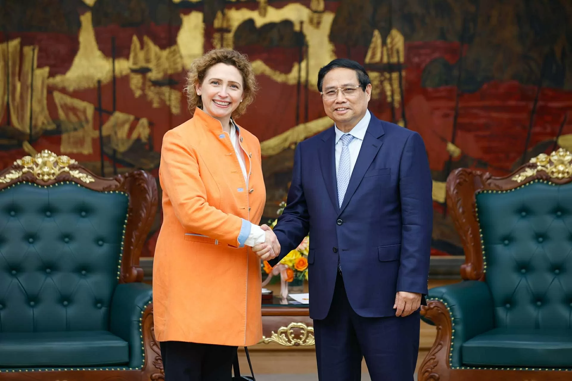 Thủ tướng Phạm Minh Chính đề nghị EIB và Việt Nam ký kết hiệp định ODA thế hệ mới Thủ tướng Phạm Minh Chính đề nghị EIB và Việt Nam ký kết hiệp định ODA thế hệ mới