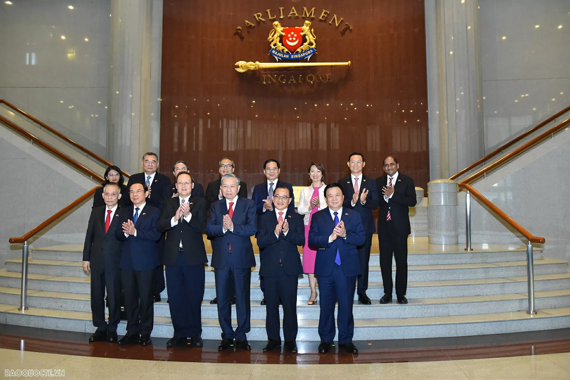 Chiều 12/3, Tổng Bí thư Tô Lâm đã hội kiến Chủ tịch Quốc hội Singapore Seah Kian Peng trong khuôn khổ chuyến thăm chính thức Singapore. (Ảnh: Tuấn Anh) Chiều 12/3, Tổng Bí thư Tô Lâm đã hội kiến Chủ tịch Quốc hội Singapore Seah Kian Peng trong khuôn khổ chuyến thăm chính thức Singapore. (Ảnh: Tuấn Anh)