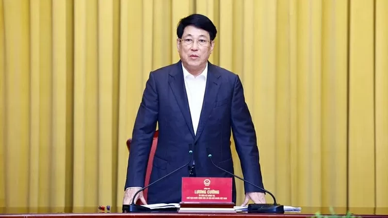 Chủ tịch nước Lương Cường làm việc với Bộ Ngoại giao về công tác đối ngoại