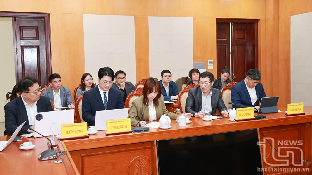 Doanh nghiệp Hàn Quốc tìm kiếm cơ hội hợp tác đầu tư vào lĩnh vực công nghệ tại Thái Nguyên