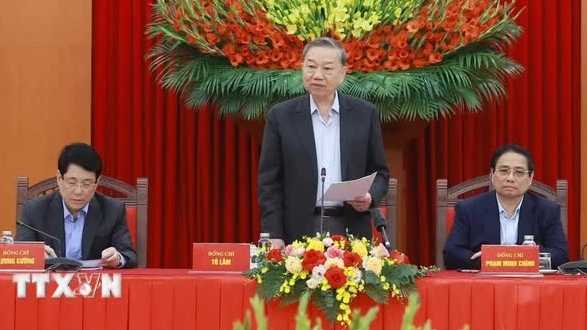 tong bi thu to lam chu tri phien hop tieu ban van kien dai hoi xiv cua dang