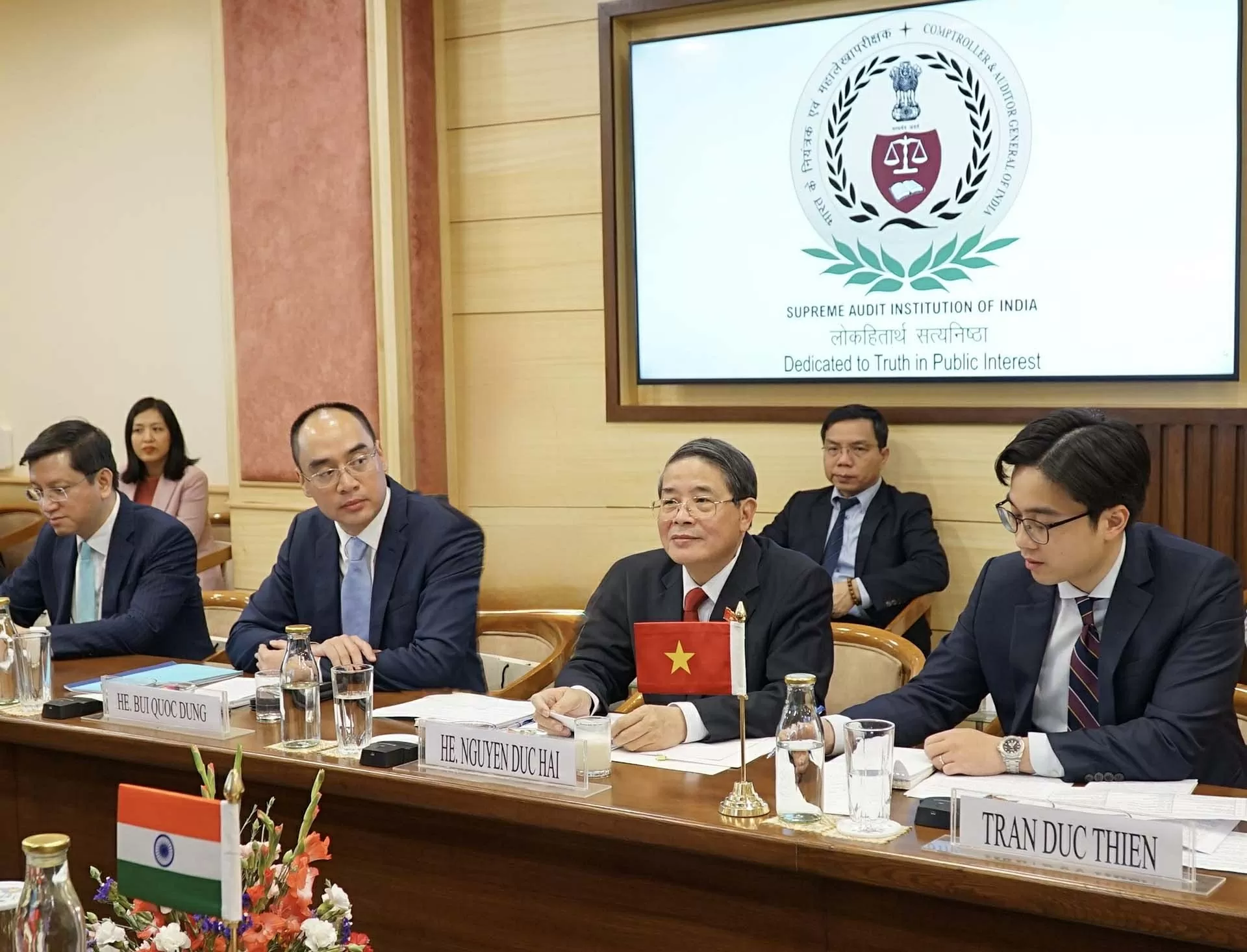 Phó Chủ tịch Quốc hội Nguyễn Đức Hải thăm Cơ quan Kiểm toán và kiểm soát Ấn Độ