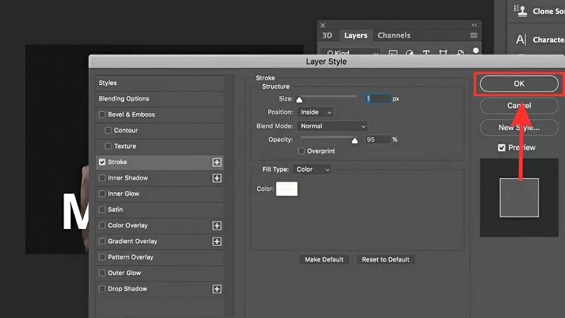 Sau khi điều chỉnh xong nhấn OK Sau khi điều chỉnh xong nhấn OK