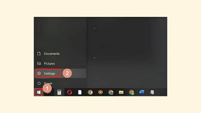 Nhấn vào mục Cài đặt để bắt đầu Nhấn vào mục Cài đặt để bắt đầu