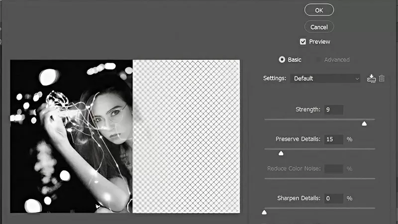 Bạn có thể tự điều chỉnh mức độ giảm noise Bạn có thể tự điều chỉnh mức độ giảm noise