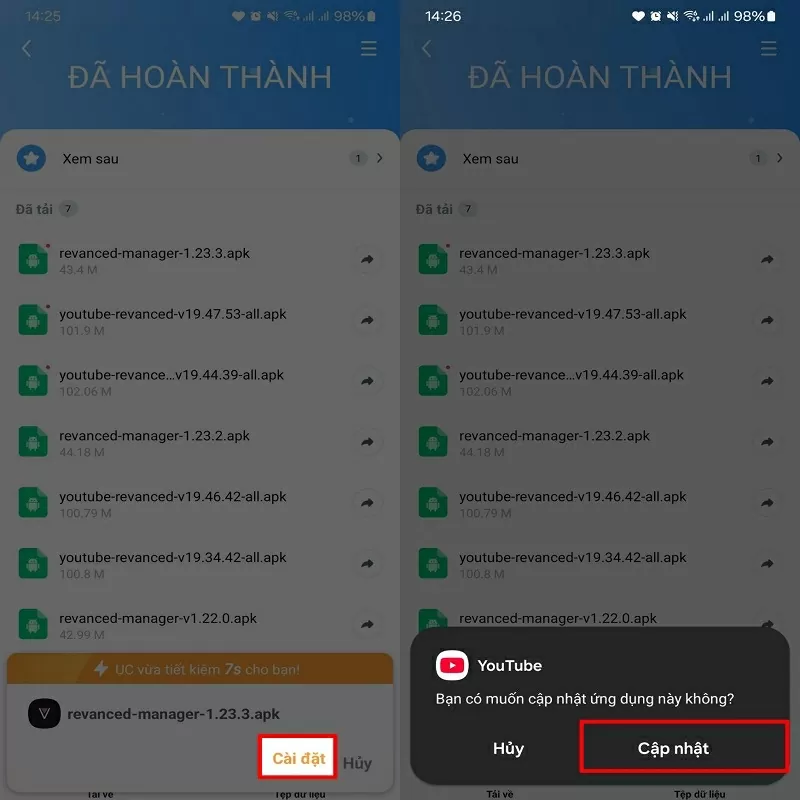 Cài đặt 2 file vừa tải về Cài đặt 2 file vừa tải về