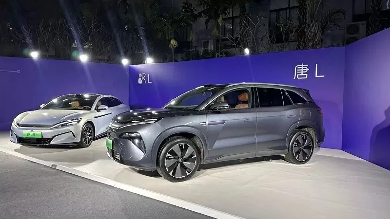 Hai mẫu xe BYD cao cấp sedan Han L và SUV Tang L