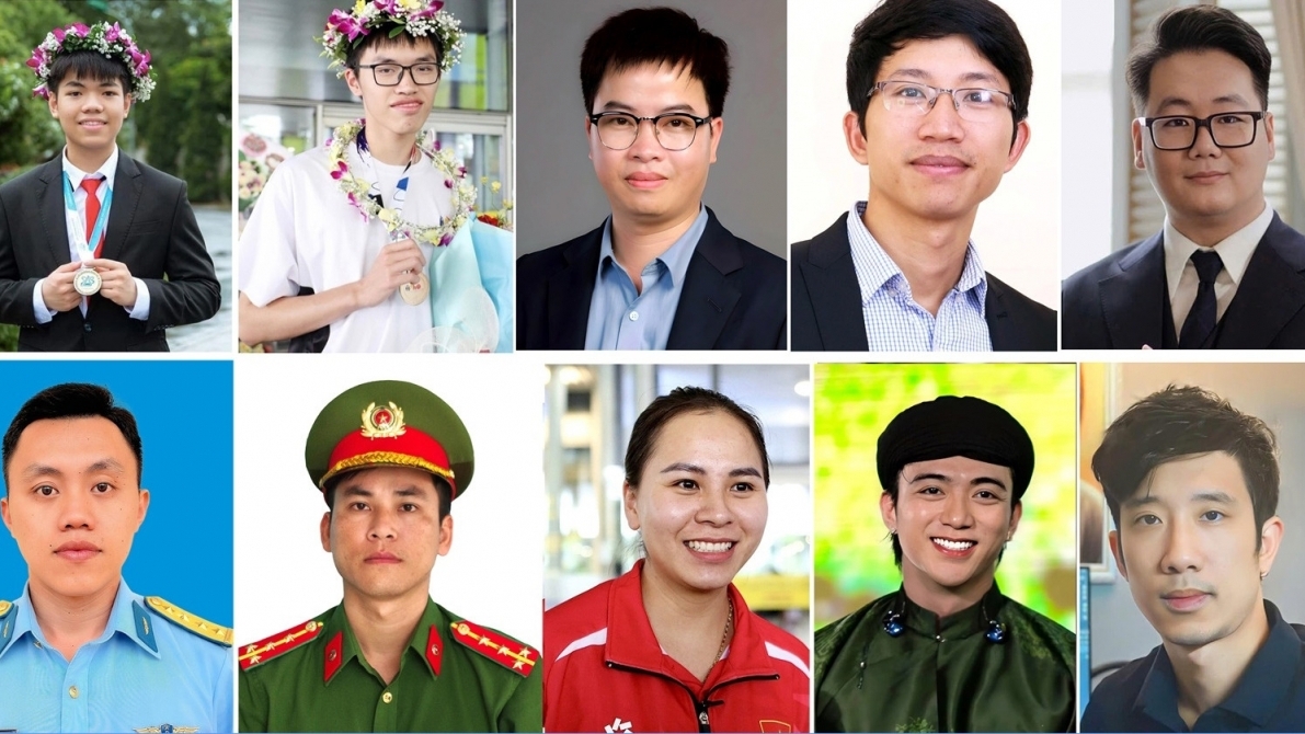 Danh sách 10 'Gương mặt trẻ Việt Nam tiêu biểu' năm 2024