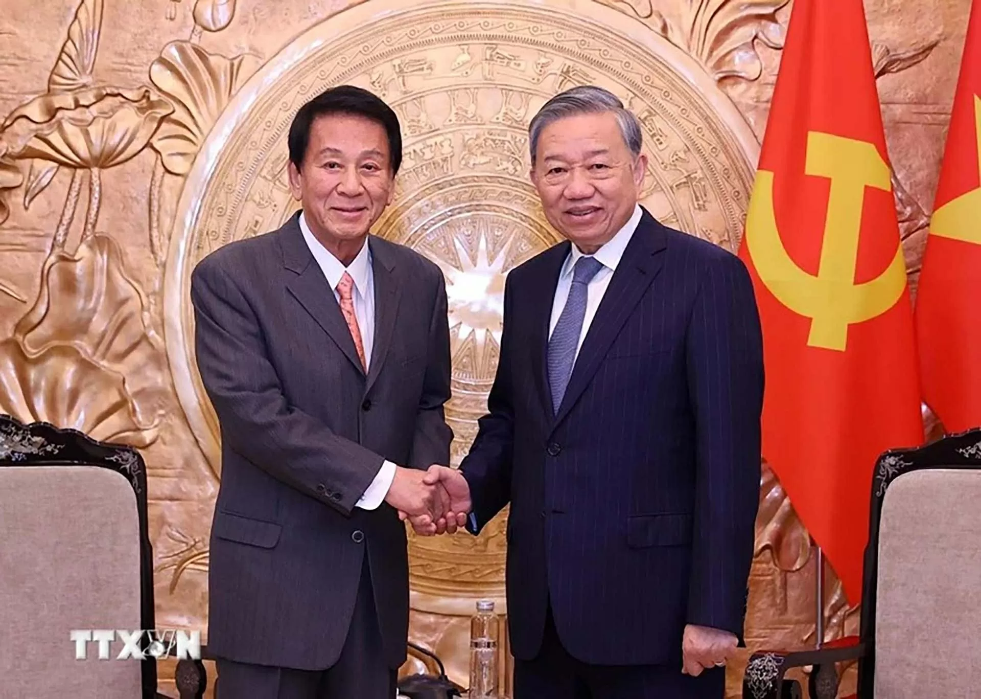 Tổng Bí thư Tô Lâm tiếp nguyên Đại sứ đặc biệt Việt Nam-Nhật Bản Sugi Ryotaro