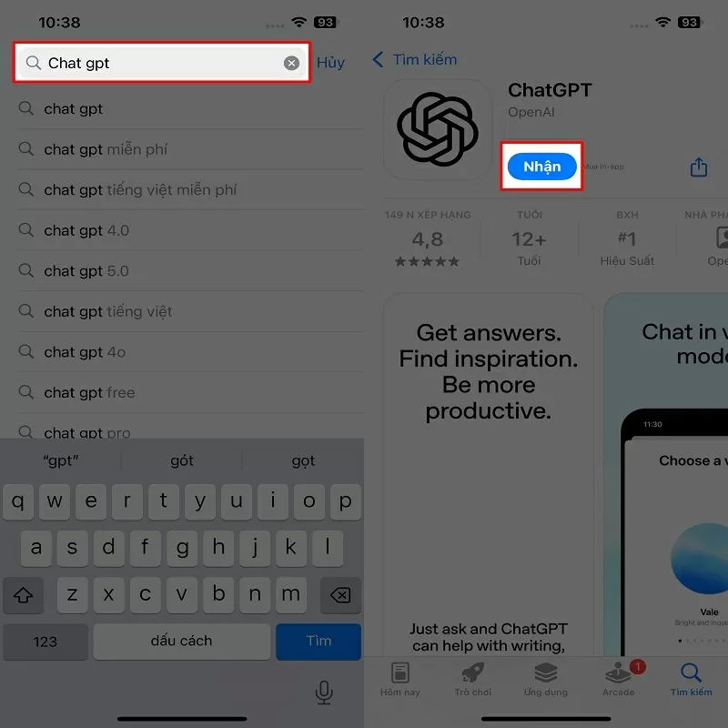 Tải ứng dụng ChatGPT về máy