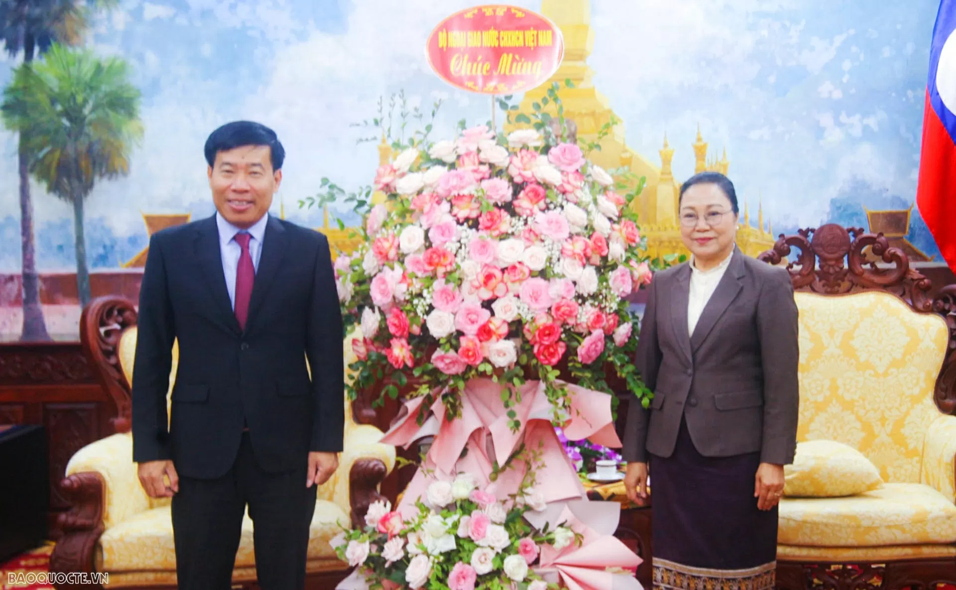 Bộ Ngoại giao chúc mừng kỷ niệm 70 năm thành lập Đảng Nhân dân Cách mạng Lào Bộ Ngoại giao chúc mừng kỷ niệm 70 năm thành lập Đảng Nhân dân Cách mạng Lào