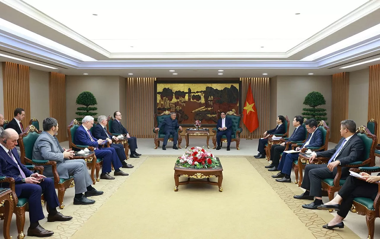 Ông R.N. Minnikhanov mong muốn sớm mở đường bay thẳng giữa Kazan với thủ đô Hà Nội để đẩy mạnh hợp tác giữa Tatarstan và Việt Nam - Ảnh VGP/Nhật Bắc