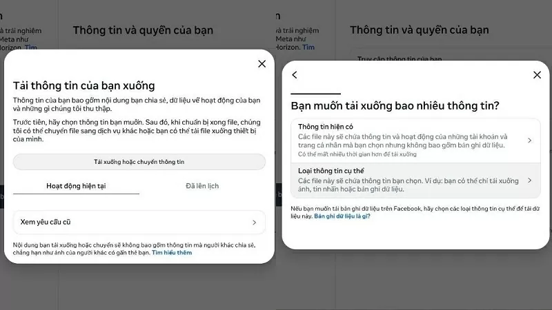 Chọn Loại thông tin cụ thể