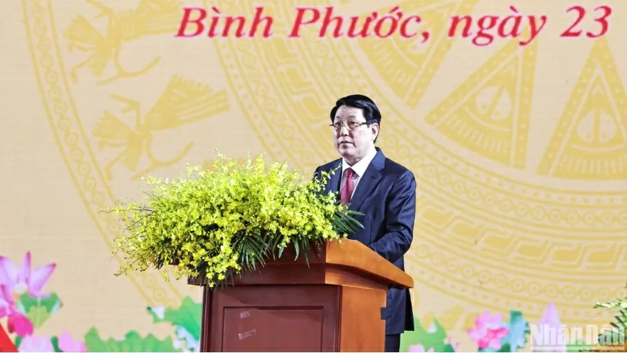Chủ tịch nước Lương Cường dự Lễ kỷ niệm 50 năm Giải phóng tỉnh Bình Phước