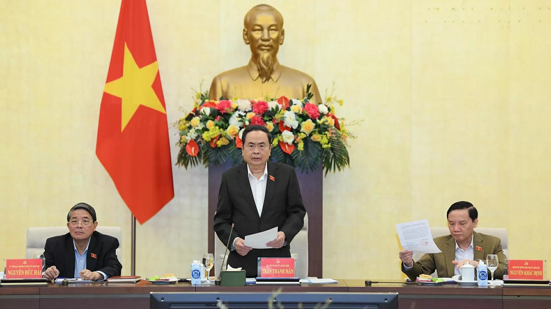 Ban Thường vụ Đảng uỷ Quốc hội họp về Đề án sửa đổi, bổ sung một số điều của Hiến Pháp